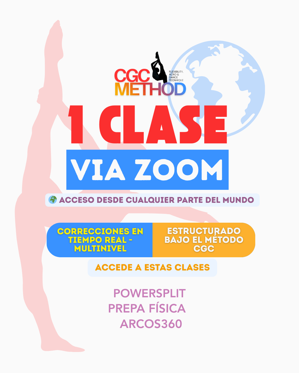 1 clase grupal online en vivo