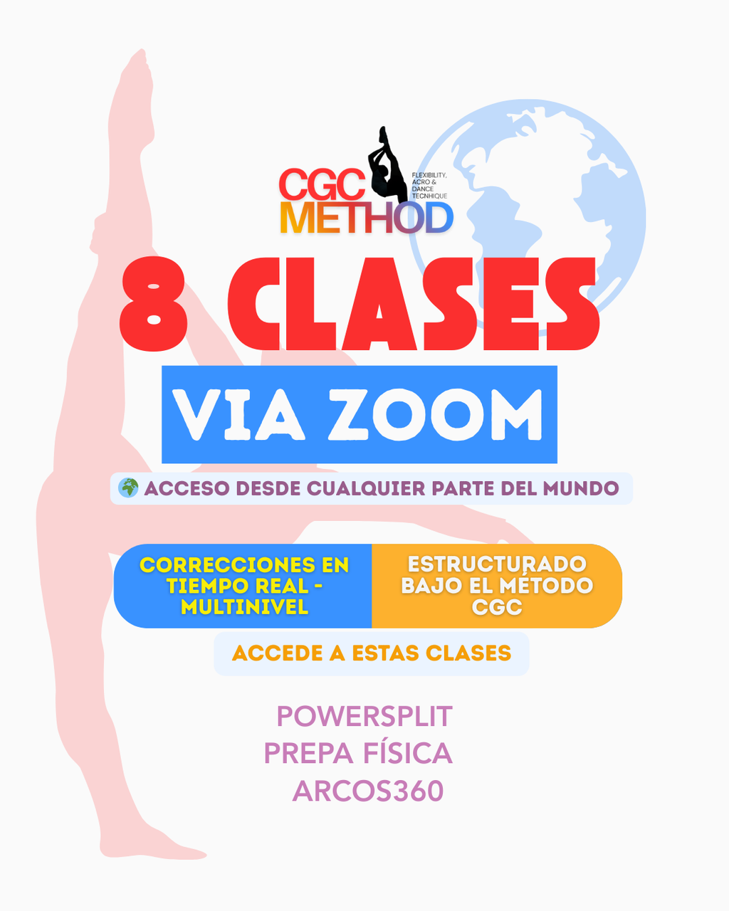 8 clases grupales online en vivo + Clases grabadas