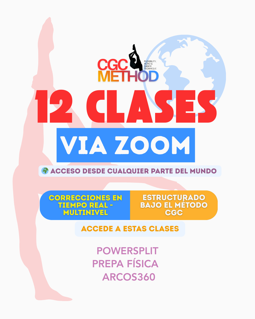 12 clases grupales online en vivo + Clases grabadas