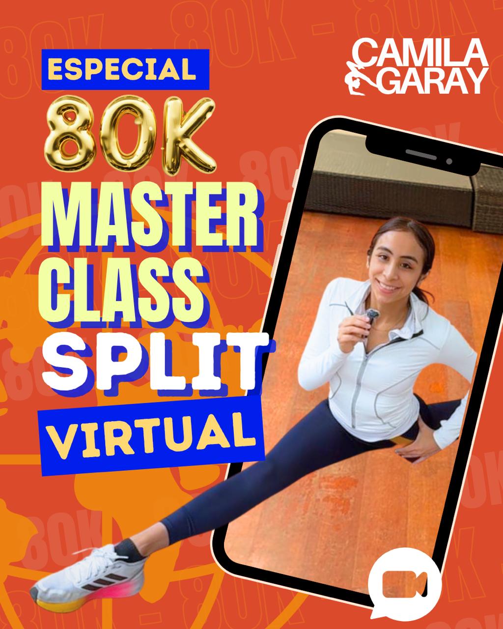 Masterclass Split Sagital – 7 de diciembre | Con Camila Garay (Clase en vivo por Zoom)