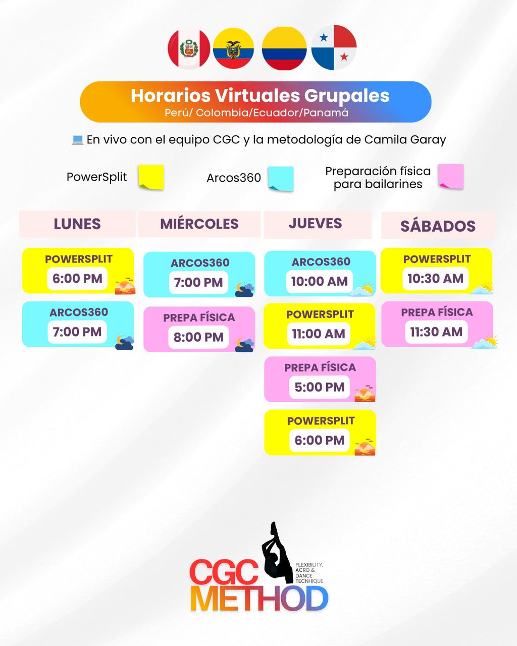 20 clases en vivo + Clase grabadas