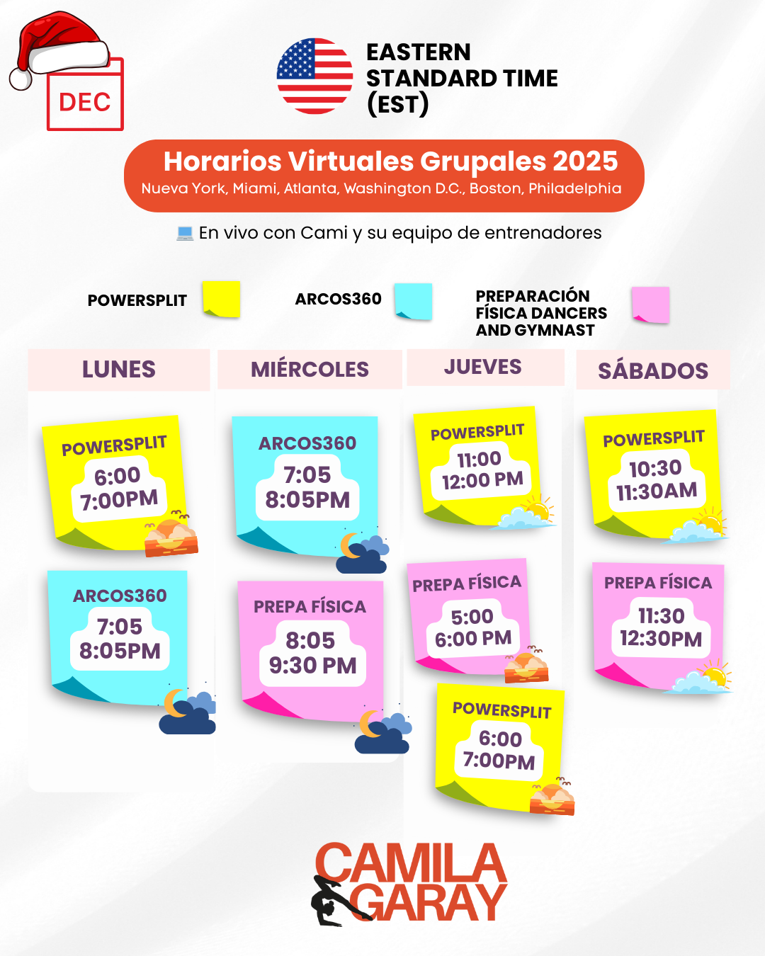 8 clases grupales online en vivo