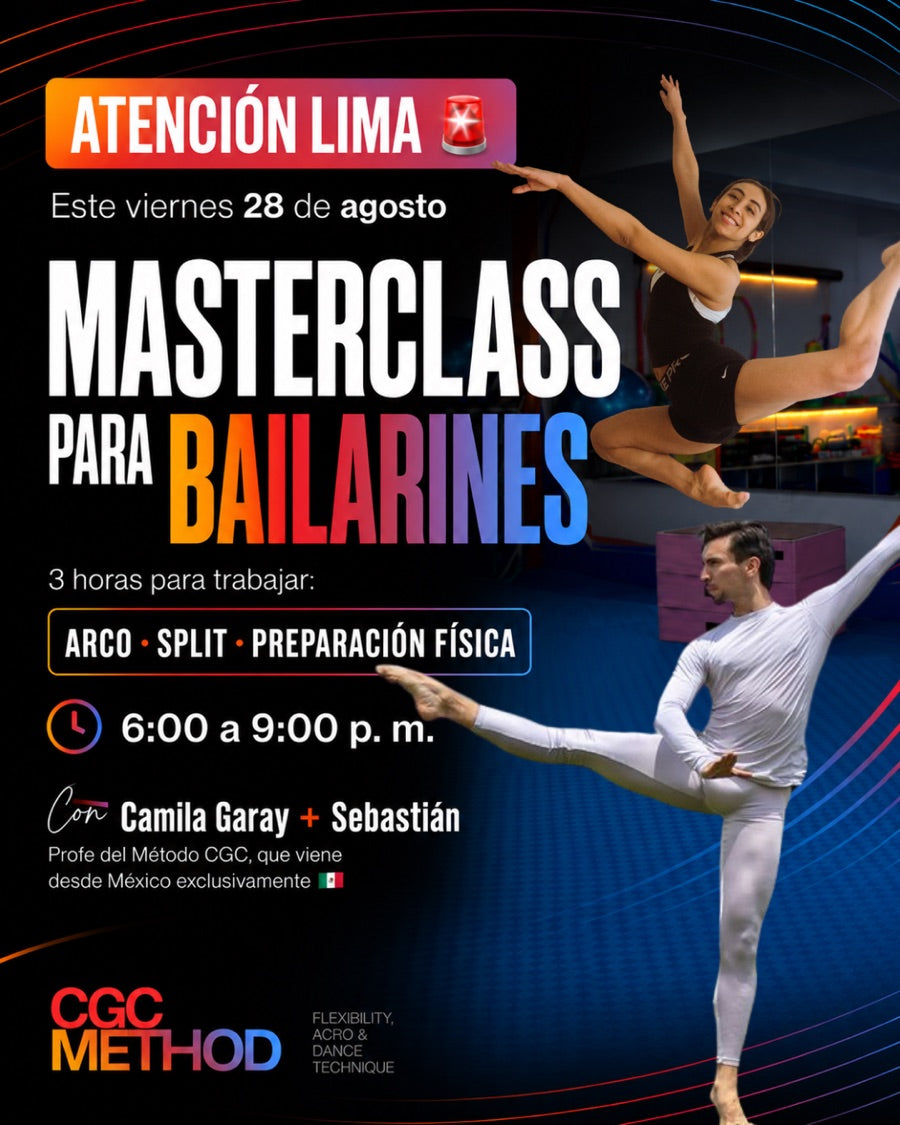 Masterclass para Bailarines — Viernes 28 de agosto con Camila Garay y Sebastián