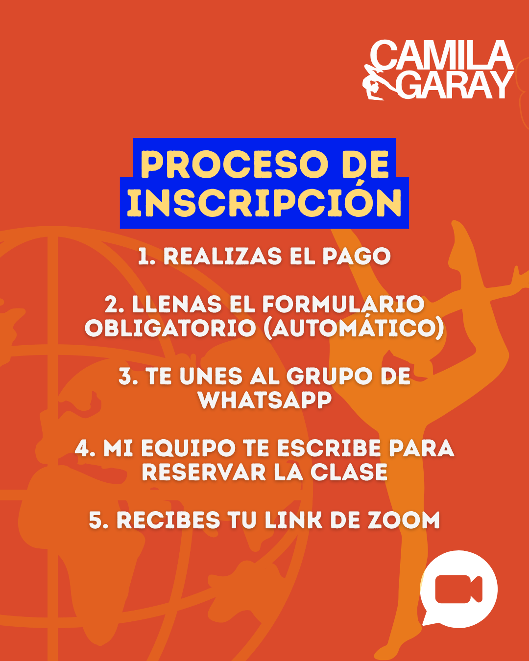 1 clase grupal online en vivo