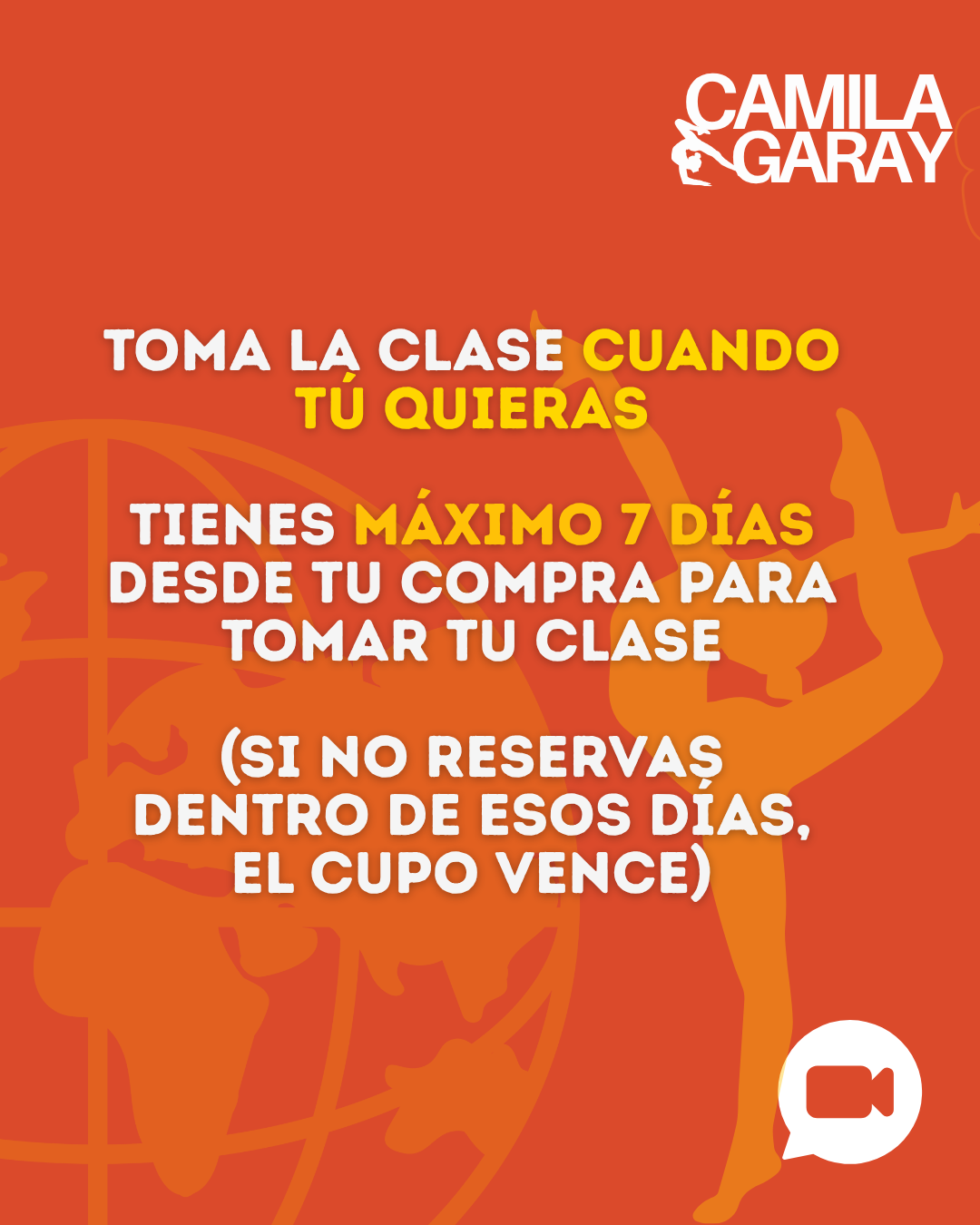 1 clase grupal online en vivo